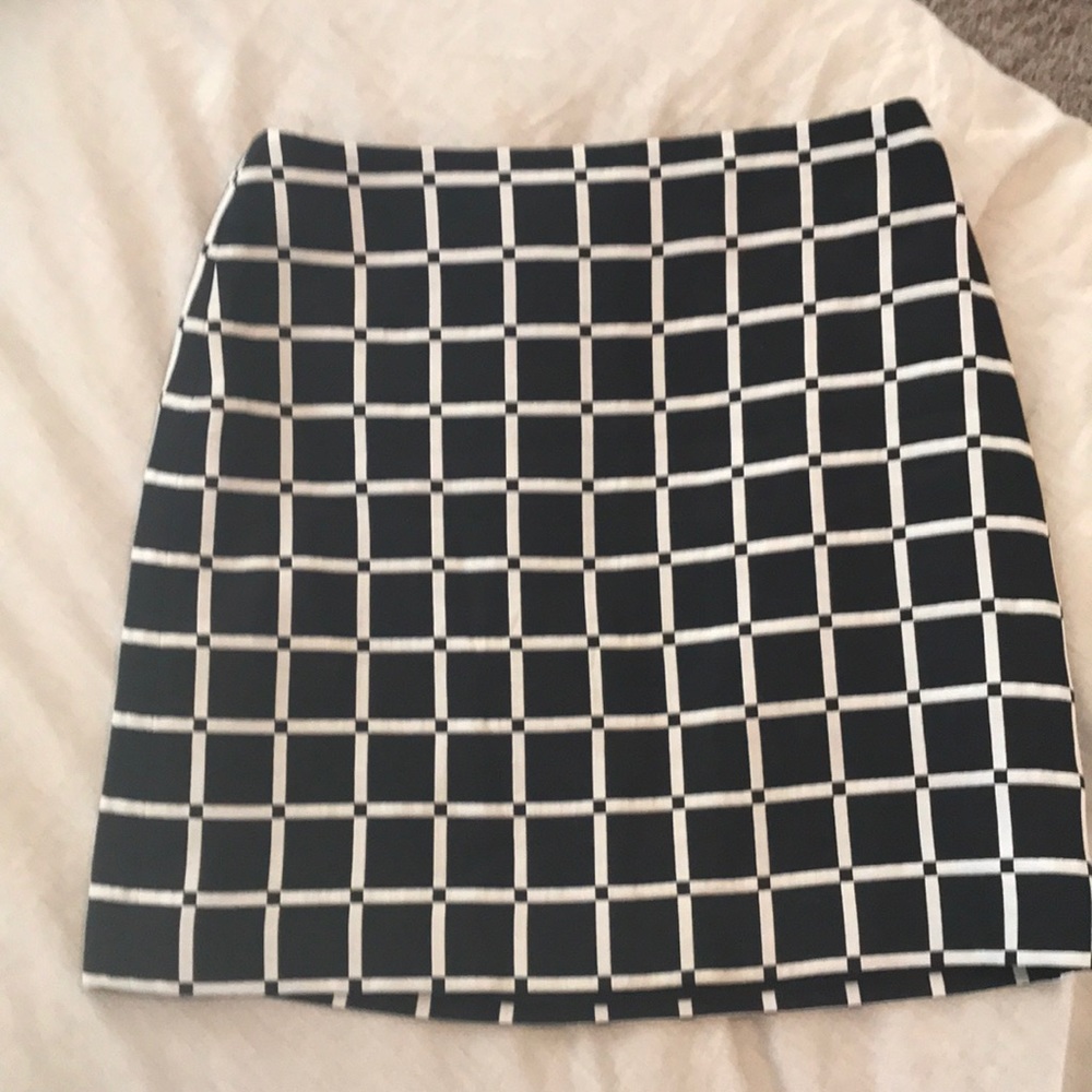 Ann Taylor checked skirt